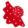 thumbnail image 4 of Boina de hongo rojo, gorro de peluche con lunares, bonito accesorio de cosplay para actuaciones escénicas y celebraciones, accesorio para Halloween, Navidad y fiestas, 4 of 7
