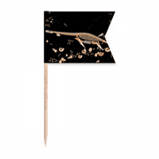 Bones Black Miniature Dinosaur Toothpick Flags Labeling Marking for Party Cake Food Cheeseplate