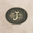 thumbnail image 4 of Montana Silversmiths Unisex Filigree Initial G Belt Buckle Bronze One Size, 4 of 8