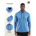 thumbnail image 4 of NELEUS Mens Plus Size UPF 50+ Long Sleeve Shirts Hoodies Sun Protection Workout Dry Fit,Light Blue,US Size 2XL, 4 of 10