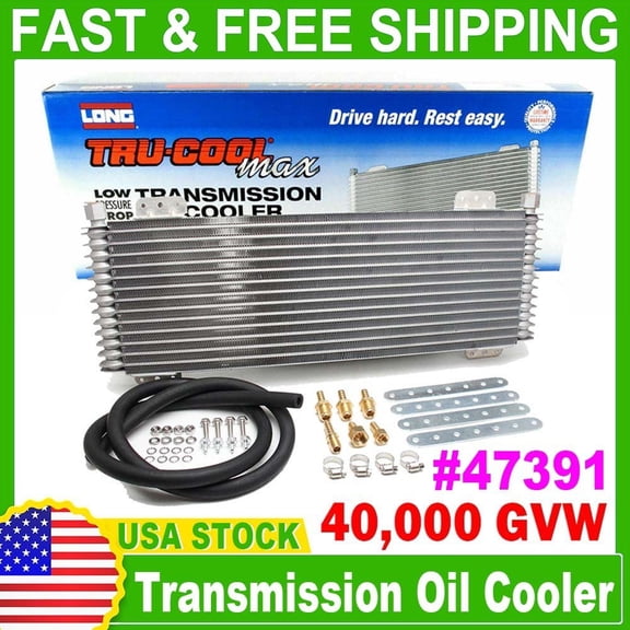 Tru Cool 40K AutomaticTransmission Oil Cooler GVW Max LPD47391 Heavy Duty   Boxt