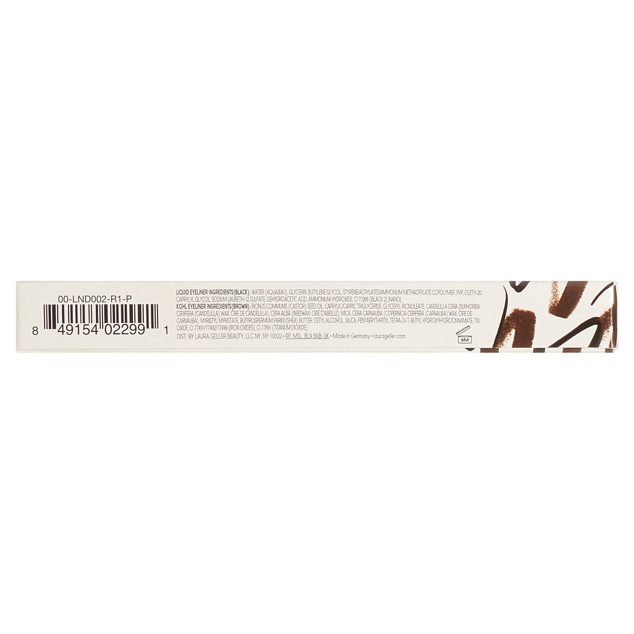 Laura Geller Line-N-Define Dual Dimensional Liquid Eyeliner, Brown, 0.087 Oz