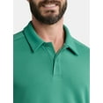 thumbnail image 4 of Athletic Works Men's & Big and Tall Men's Active Mesh Polo Shirt, Size XS-5XL, 4 of 5