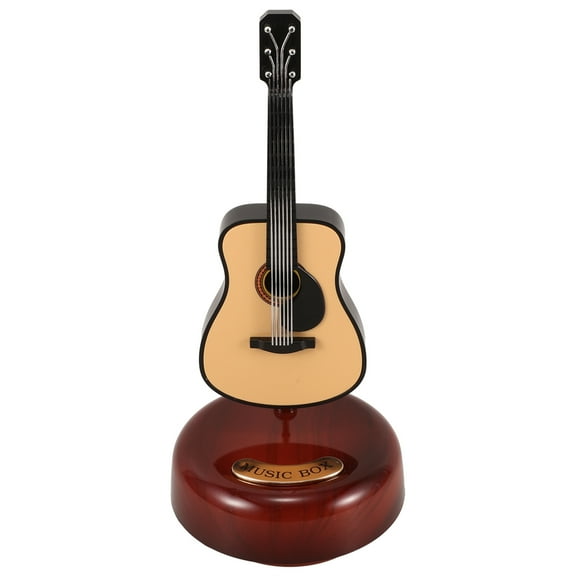 Houderco 1 Set Multi Color Guitar Model Music Box for Home and Office Use