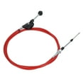 thumbnail image 1 of Controller Throttle Assembly Cable, Corrosion Resistance Fast Control 4.5m Manual Throttle Cable Stainless Steel Joint PU Tube  for Excavator, 1 of 7
