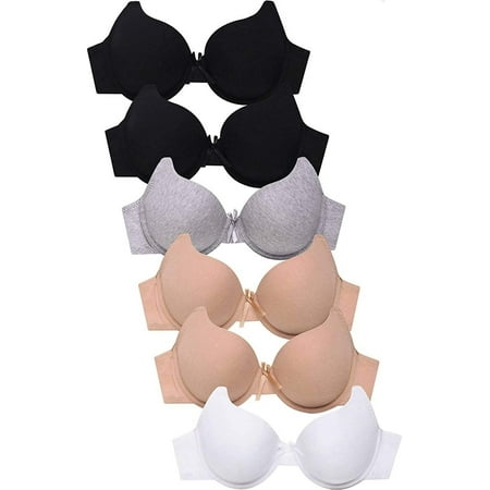 

DailyWear Womens Plain Bras Collection Pack of 6 - Various Styles