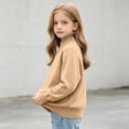 thumbnail image 5 of Kaemgyyd Boys Mock Neck Sweater Kids Soild Color Fashion Pullover Toddler Winter Long Sleeve Knit Clothes（Khaki,11-12 Years）, 5 of 6