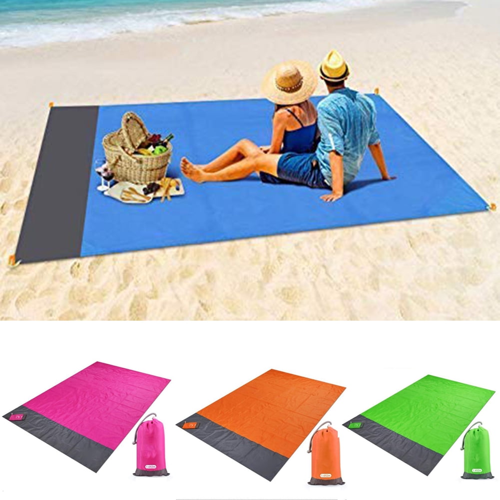 Camping Festival and Backpacking Travel Dewsshine Outdoor Picnic Blanket Sand Free Beach Mat 55” X 78” Waterproof for Hiking