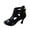 Black, variant on BADHUB Holiday Deals Women's High Heels Dress Pump Open Toe Hollow Out Ankle Strap Wedding Thin Heel Fashion Sandals