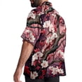 thumbnail image 3 of Tree Men's Casual Poplin Button Down Short Sleeve Hawaiian Beach Shirt, 3 of 6