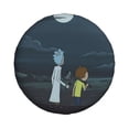 thumbnail image 2 of Cute Cartoon Rick And Morty Spare Tire Cover Wheel Protectors For Trailer Rv Suv Truck Camper Travel Fits For Tire Diameter 16 Inch, 2 of 7