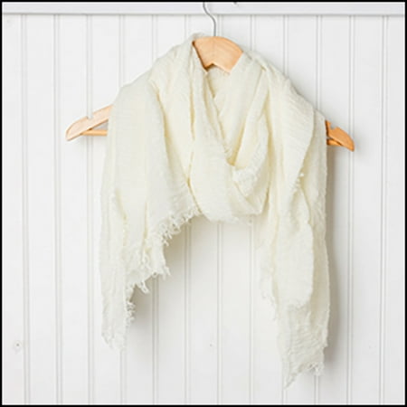 Pima Cotton Scarf - Classic Everyday Solid Scarf, 38 x 70, 20% Cotton; 80% Polyester, Multiple Colors