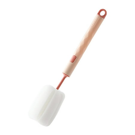 

WANYNG Kitchen Cleaning Supplies Adjustable Length Sponge Cup Washing Brush Milk Bottle Brush Cup Cleaning Brush cup brush Pink
