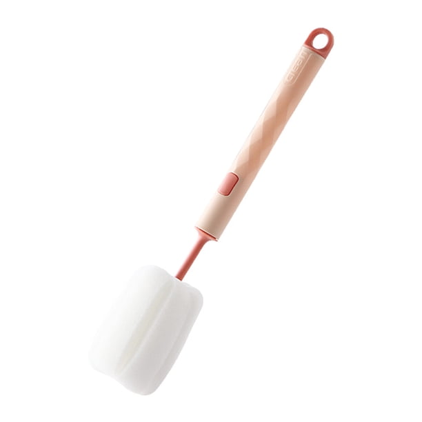 Cepillo ajustable para botellas - PP + esponja, mango largo, para limpieza de vasos