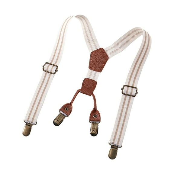 amagogo Children's Clip Suspenders, Clothing Accessories, Suspenders, Y Back Suspenders, Beige