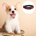 thumbnail image 3 of Plastic clip collar with buckles Buffalo plaid black/red, 3 of 5