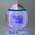 thumbnail image 3 of Romantic Star Projector Alarm Clock Night Light Projector Lamp Bedroom Alarm Clock with Music, 3 of 8