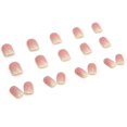 thumbnail image 4 of Uñas postizas acrílicas press on Whiosyrt cortas cuadradas rosa degradado, 4 of 6