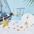 thumbnail image 2 of 80 piezas de 8 estilos de conchas doradas, dijes de animales marinos, vieiras, caracola, dije de océano de verano, dije de joyería de metal., 2 of 5