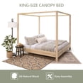 thumbnail image 5 of American Furniture Classics KING CANOPY Canopy Bed with Raised Platform, Natural - King Size, 5 of 10