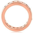 thumbnail image 2 of Pompeii 2 ct Diamond Eternity Ring 14k Rose Gold Channel Set Womens Round Wedding Band, 2 of 2