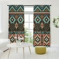 thumbnail image 2 of WNOOHIY Vintage Bohemian Pattern Curtains,Rod Pocket Design, Light-filtering and Enhanced Privacy, 2 of 7