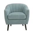 thumbnail image 4 of Weston Home Rhyl Mid-Century Modern Channel-Tufted Accent Chair, Blue, 4 of 8