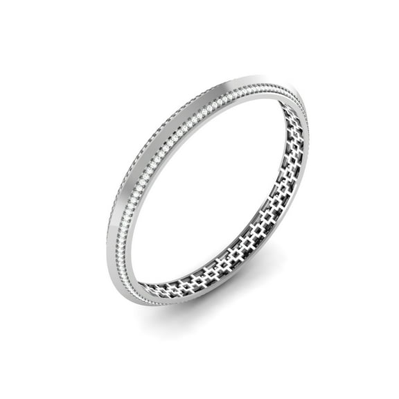 Handmade Bangles, Moissanite Bracelet For Women, 3Ct Classic Full Eternity Diamond Bangle Bracelet 10kt Gold Over Silver, Mother's Day Gifty