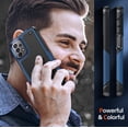 thumbnail image 5 of LEYI for Samsung Galaxy A13/ A32/ A23 5G 4G Case, Samsung A04S Case with 2 Pack Tempered Glass Screen Protectors, Heavy Duty Hard PC Textured Back Case for Samsung A13 5G 4G/ A32/ A23/ A04S, Blue, 5 of 7