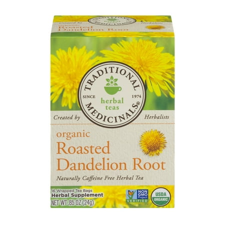 (6 Boxes) TRADITIONAL MEDICINAL ROASTED DANDELION (Best Dandelion Tea Brand)