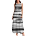 thumbnail image 3 of Retro Striped Polka Dot Dress Black And White Vintage Maxi Dress Aesthetic Bohemia Long Dresses Spring Sleeveless Design Vestido, 3 of 7