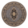 thumbnail image 3 of Unique Loom Reza Collection Area Rug - Washington (7' 10" Round Gray/Black), 3 of 7
