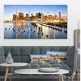 thumbnail image 1 of Illuminated New York Skyscrapers - Cityscape Canvas Print, 1 of 3