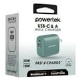 thumbnail image 3 of Liquipel Powertek Retro 20W Combo Wall Charger - Green, 3 of 7