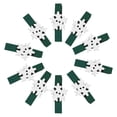 thumbnail image 1 of 10 Uds. De Clips de para Navidad, adornos navideños DIY, decoración de fiesta de año nuevo, Clip de pared de fotos, decoraciones para Kits de decoración para fiestas Pinza verde+flor blanca Injueey HA001767-05, 1 of 6