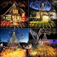 thumbnail image 4 of Cadena de luces LED FUNIAO 320 con forma de estrella, 9 hilos, 110 V, 4 of 7