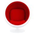 thumbnail image 3 of Aron Living Pod Chairs 52" Fiberglass and Cotton Ball Chair in Red, 3 of 5