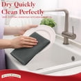 thumbnail image 3 of RIVERSIDE 12 Pack Cotton Bar Mop 16x19 Absorbent Kitchen Towels and Cleaning Cloths - Gray, 3 of 7