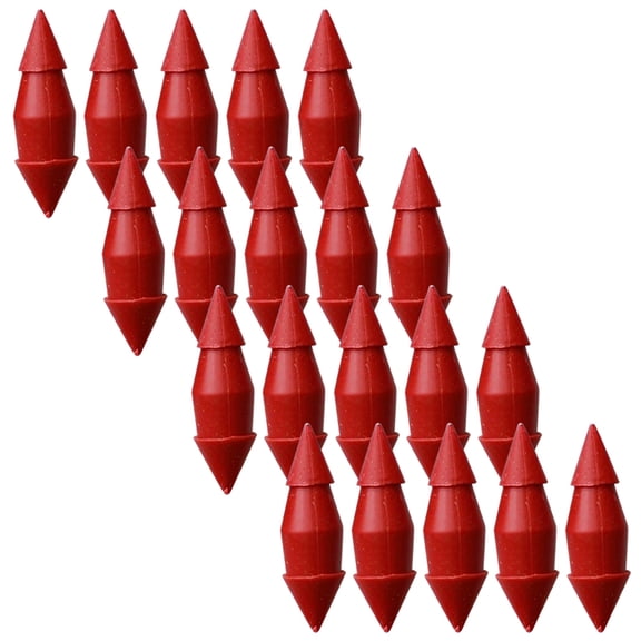TINKSKY 50Set Irrigation System Plugs Red Plastic Pipe Repair for Gardening Tools