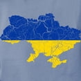 thumbnail image 3 of CafePress - Outline Ukraine Flag And Map Cracked Women's Comfo - Womens Comfort Colors® Shirt, 3 of 4