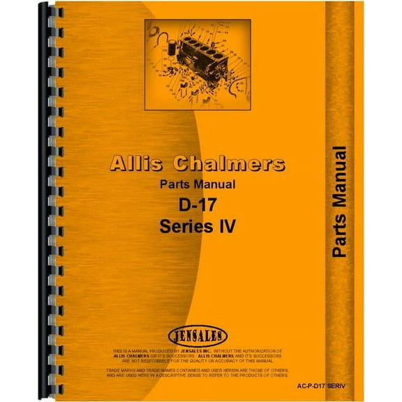Allis Chalmers D17 Tractor Parts Manual
