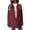 Burgundy, variant on Herrnalise Jackets For Women Coat Leopard Printed Mid Length Jacket For Woman Shackets For Women 2024 fall Brown,S