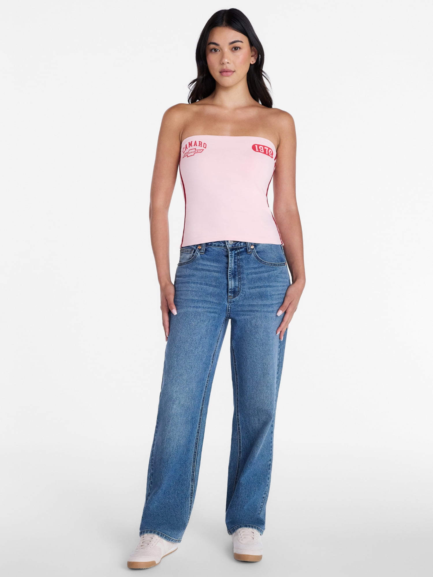 Chevrolet Camaro Women’s Graphic Print Tube Top, Sizes XXS–XXL