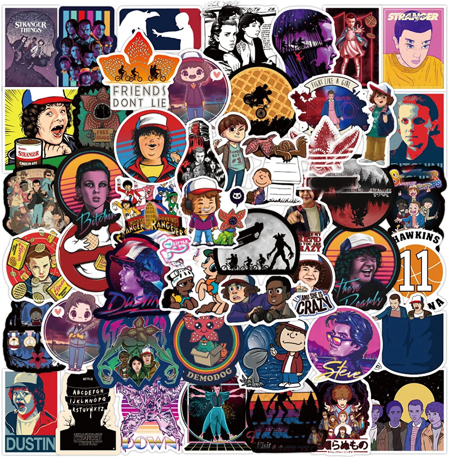 Stickers Muraux 3D Stranger Things Réf. 52463 - Marque ADS - Neuf Sous Emballage