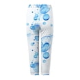 thumbnail image 4 of vigerkar Women's Capri Pants High Waisted Elastic Leggings Casual Yoga Going Out Capri Pants (Sky Blue, S), 4 of 5