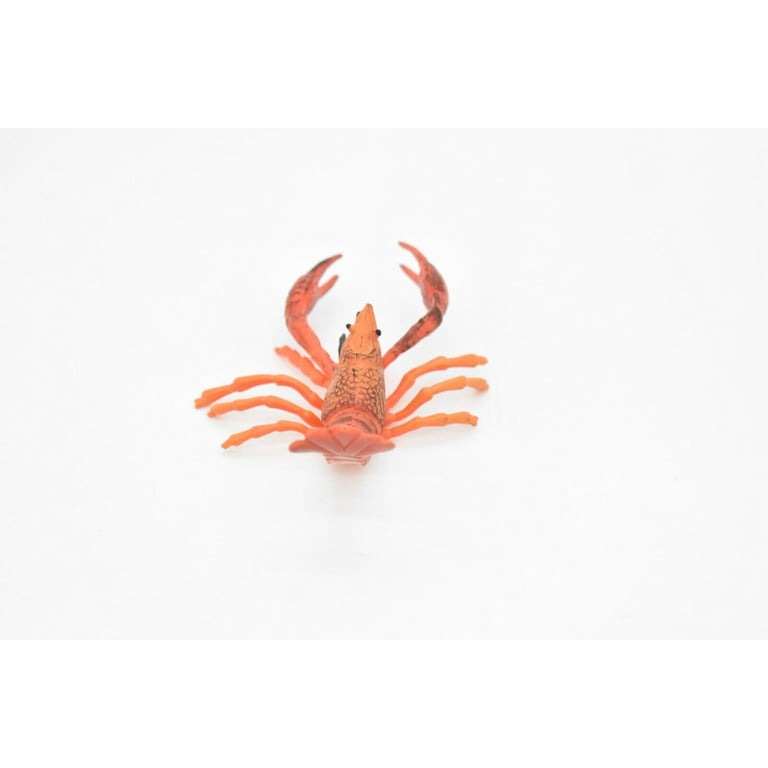 12 Pcs Plastic Crawfish Simulated Crayfish Lobster Models Marine Animal  Toys Tpr Rubber Seafood Boil Party Supplies Child
