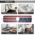 thumbnail image 6 of Coolnut Usa Flag Painted on Brick Wall 2PCS Faucet Absorbent Mat Kitchen Faucet Sink Splash Guard Microfiber Cloth Faucet Splash Catcher Water Absorbent Mat, Faucet Mat for Kitchen Sink 14x5in, 6 of 7