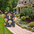 thumbnail image 2 of Yayeee Garden Flag 12" x 18" Double Sided Outdoor Yard Lawn Holiday Decorations, Black Mushroom Pattern, 2 of 6