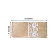thumbnail image 3 of Efavormart 10 Pack | 4"x8" Natural Burlap/Lace Single Set Silverware Holder Pouch, 3 of 11