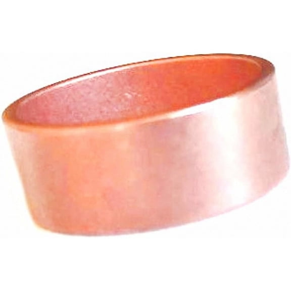 Pure Solid Wide Copper Ring Smooth Plain Texture Made in USA sz 11